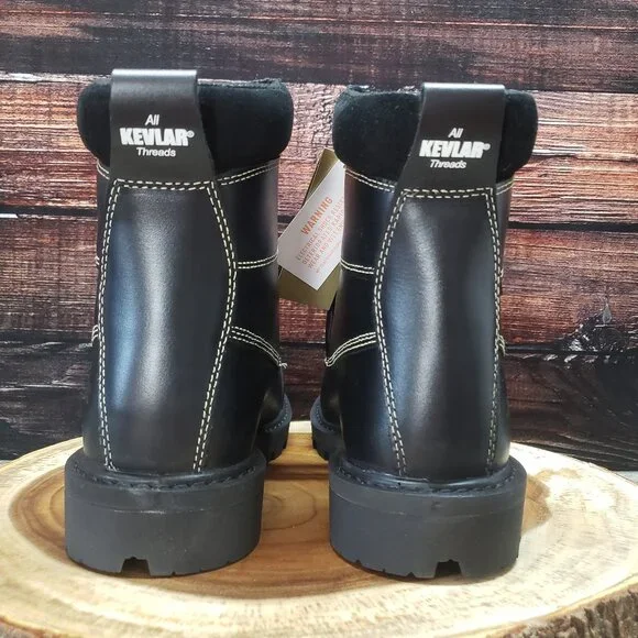 Royer 9.5 Work Boots Met Guard FR Composite Toe 8501 Black $208 - Picture 6 of 16